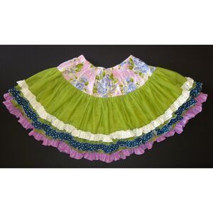 Matilda Jane Good Hart Sea salt raven Ava tulle green polka dot skirt twirl 10